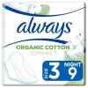 Always Organic Cotton Maandverband Night Met Vleugels 9 Stuks -Verzorging Verkoop Always Organic Cotton Maandverband Night met vleugels 9 stuks