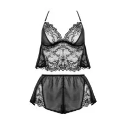 Clementine Shortama Setje - Zwart -Verzorging Verkoop Clementine Shortama setje Zwart 5