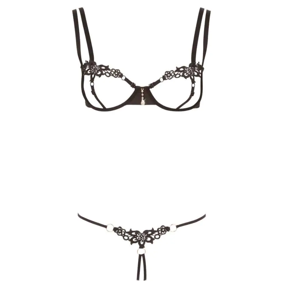 Dafne Stoute Minimalistische Lingerie Set Met Details - Zwart 5 Dafne Stoute Minimalistische Lingerie Set Met Details - Zwart - Afbeelding 3