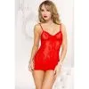 Donata Sexy Babydoll Van Kant - Rood -Verzorging Verkoop Donata Sexy Babydoll van Kant Rood