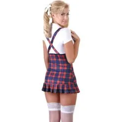 Gewillig Schoolmeisje Kostuum - Wit -Verzorging Verkoop Gewillig Schoolmeisje Kostuum Wit 6