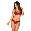 Ivetta Kanten BH Set - Rood -Verzorging Verkoop Ivetta Kanten BH Set Rood