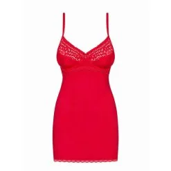 Jolierose Nachthemd Met Kanten Cups En String - Rood -Verzorging Verkoop Jolierose Nachthemd met Kanten Cups en String Rood 5