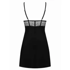 Sharlotte Negligé Met Bijpassende String - Zwart 11 Sharlotte Negligé Met Bijpassende String - Zwart -Verzorging Verkoop Sharlotte Neglige met Bijpassende String Zwart 5