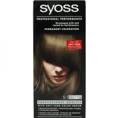 Syoss Haarverf 5-1 Licht Bruin 3 Syoss Haarverf 5-1 Licht Bruin