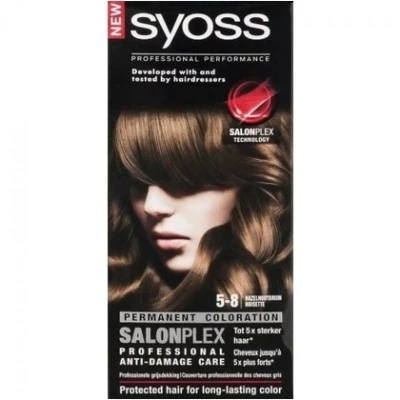 Syoss Haarverf 5-8 Hazelnootbruin 3 Syoss Haarverf 5-8 Hazelnootbruin