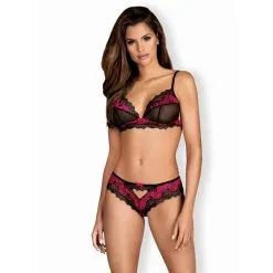 Tulia BH Set - Zwart-Roze