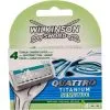 Wilkinson Quattro Titanium Sensitive Scheermesjes 4 Stuks -Verzorging Verkoop Wilkinson Quattro Titanium Sensitive Scheermesjes 4 stuks
